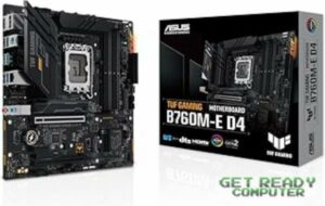 ASUS TUF GAMING B760M-E D4 INTEL B760 LGA 1700 MICRO ATX