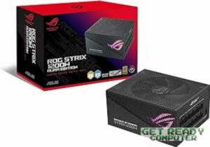 ASUS ROG STRIX 1200 W GOLD AURA EDITION - ALIMENTATORE CERTIFICATO 80 PLUS GOLD ATX 3.0 CERTIFICAZIONE LAMBDA A: DI CYBENETICS COMPATIBILE CON PCIE GEN 5.0 VENTOLA AXIAL-TECH AURA SYNC