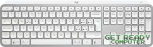 Logitech MX Keys S tastiera Universale RF senza fili + Bluetooth QWERTY Italiano Alluminio. Bianco